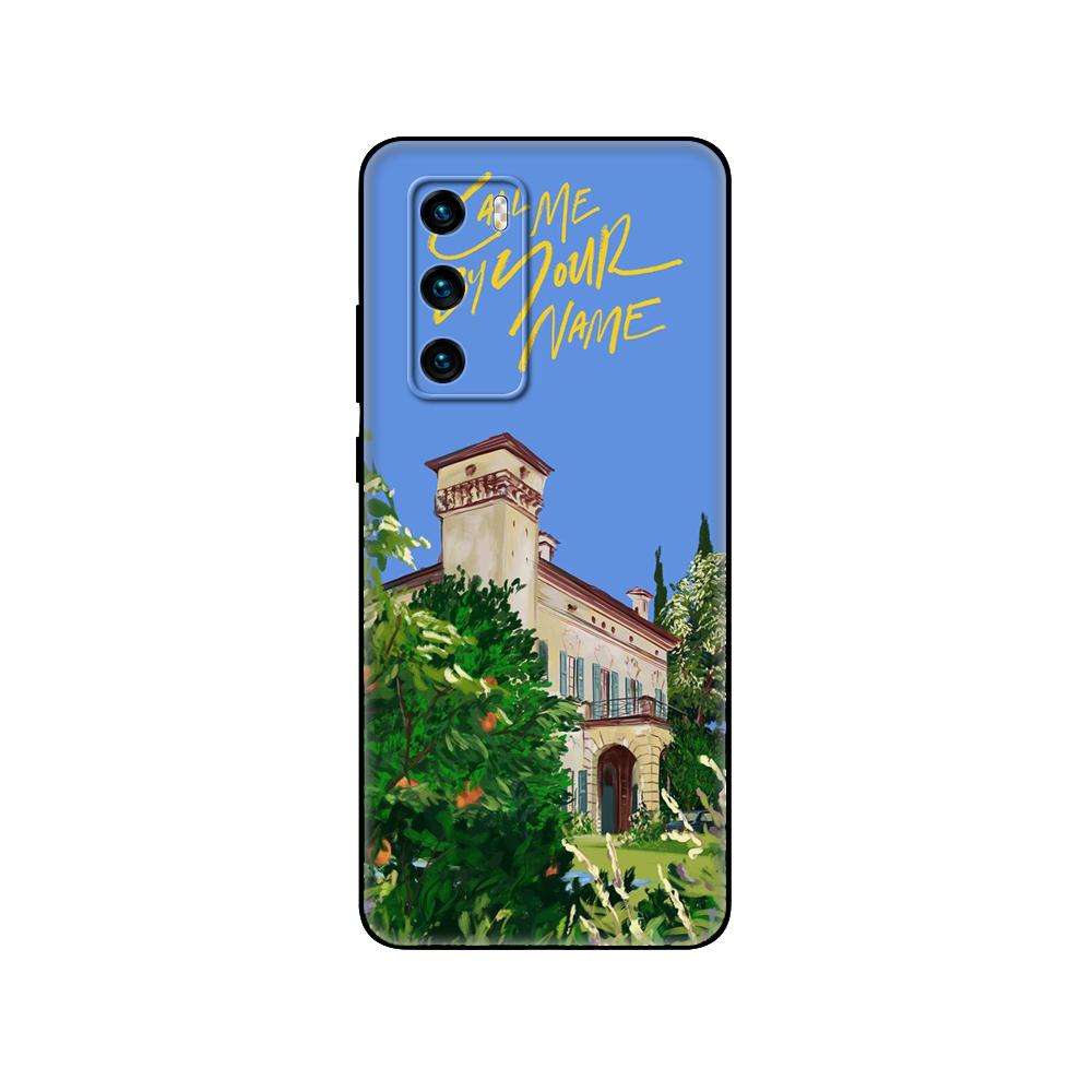 Black Tpu Case For Huawei P30 Lite P30 Pro P40 Case For Huawei P40 LITE E P Smart 2020 Case Cover Call Me by Your Name