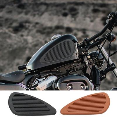 Motorrad Tank Grip Tank Pad Vintage Motorrad Tank Pad Schutz Motorrad Spalt Tank Schutz Anti-Rutsch Tankabdeckung Für