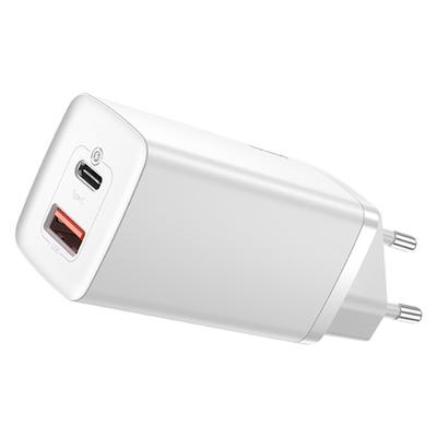 GaN2 Pro USB USBC QC PD 65W Fast Wall Charger White