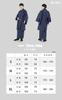 Kimono for Japanese clothing cotton navy [Aiai] men, 3-piece set, ensemble, tsumugi, men's kimono, men's kimono, M,