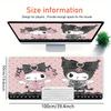 Hello Kitty, My Melody Themed XXL Mouse Pad - Non-slip Rubber Desk Mat for Gaming and Office Use, Multi-Function Keyboard and Mouse Pad, Ide
