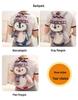 Japanese Style Harbin Penguin Plush with Scarf & Hat - Adorable Cultural Gift