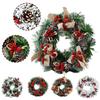 Stunning Wall Hanging Christmas Wreath With White Ornaments And Red Berries For Festive Decor