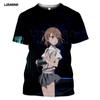 Summer Style T-Shirt Men Women T-shirt 3D Print Anime Game A Certain Scientific Railgun T Harajuku T Shirt Clothing