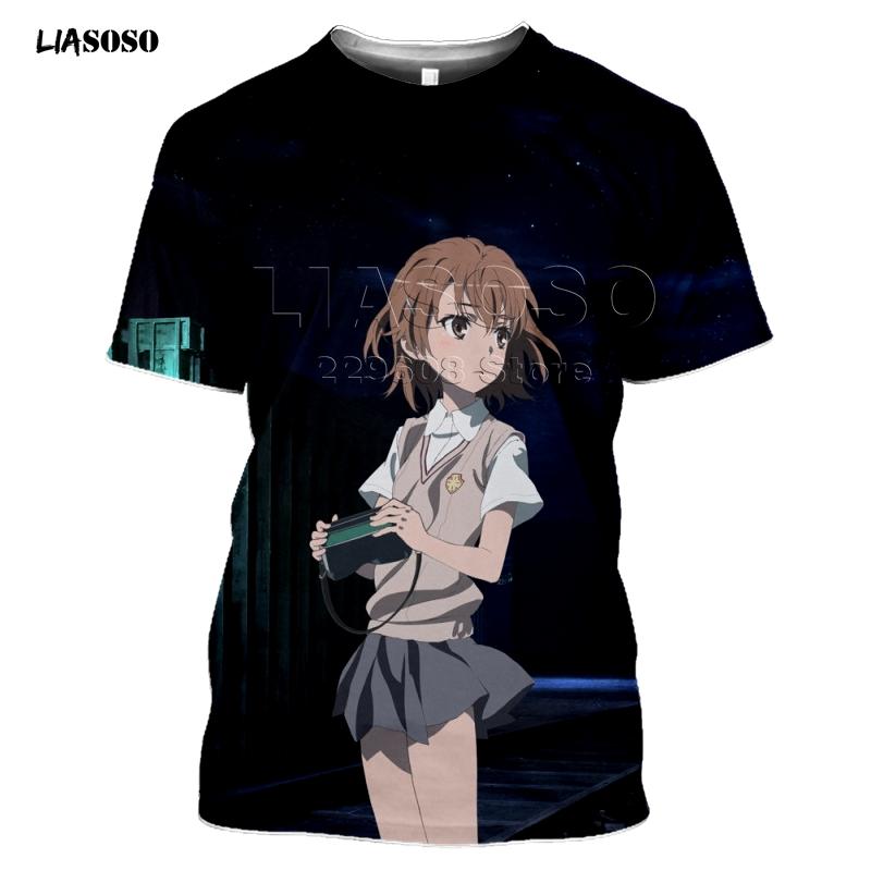 Summer Style T-Shirt Men Women T-shirt 3D Print Anime Game A Certain Scientific Railgun T Harajuku T Shirt Clothing