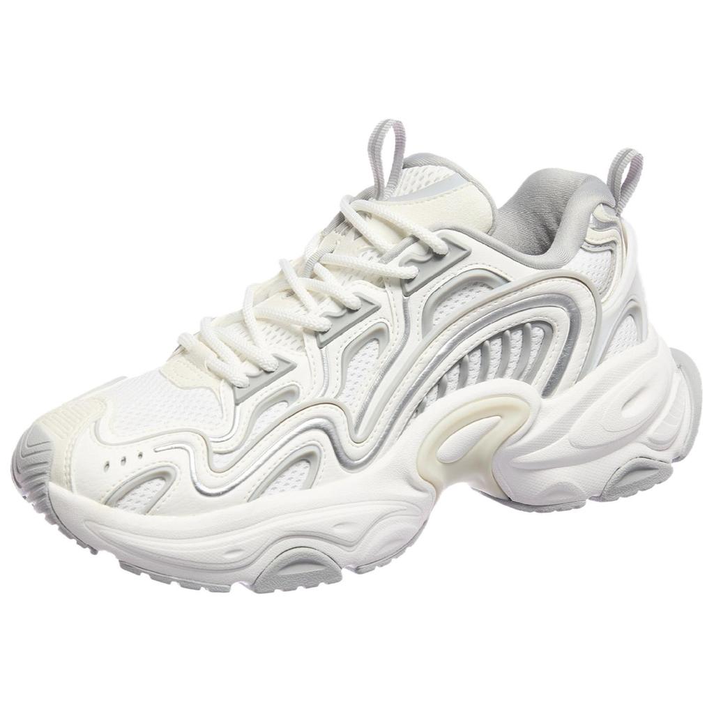 Anta Meteor Comfortable Versatile Shock Absorbing Wear Resistant Low Top Casual Shoes Men Casual Shoes White Gray 112518851-1