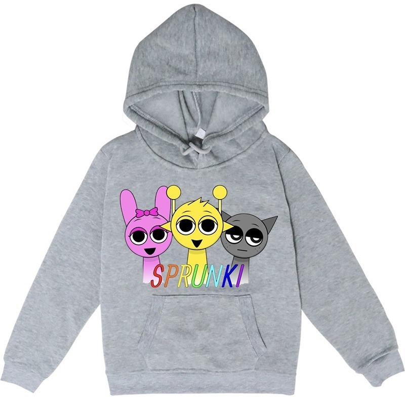 Fashion Men's Hoodie Game Sprunki 3D Print Hoodies Spring And Autumn Casual Boy Sweatshirt Women's Oversized Top Clothing