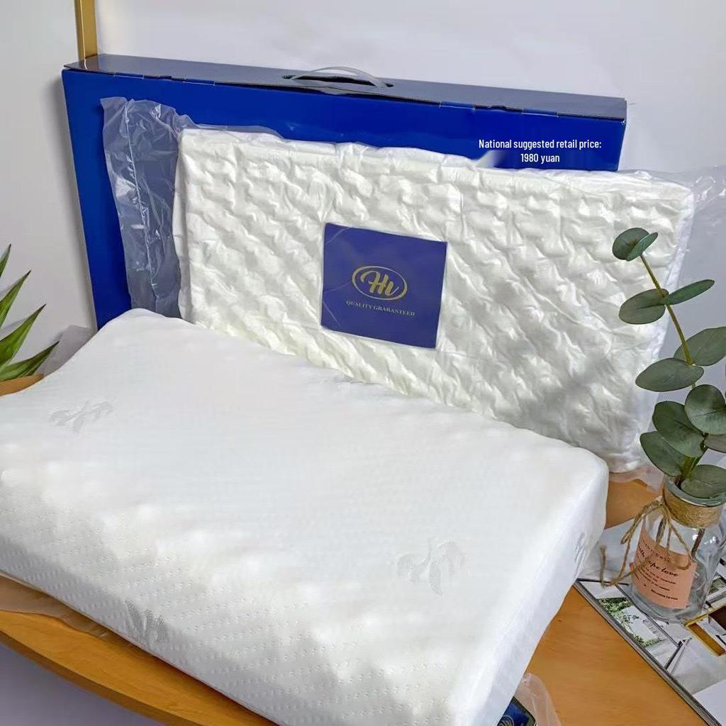 Latex-Kissen im Hill-Stil für Nackenschutz - Kissen mit langsamer Rückfederung zur Halswirbelstütze, Ideal für Veranstaltungen und als Geschenk