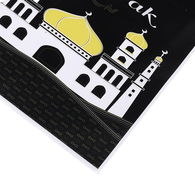 10Pcs 2025 Eid Mubarak Handbag Candy Cookie Snack Gift Bags Packaging Bag For Home Ramadan Muslim Islamic Party Decor Supplies