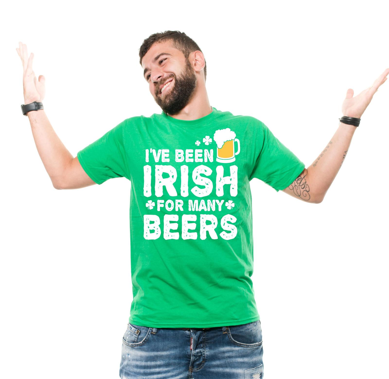 Beer Drinking T shirt Saint Patricks Day Irish T Shirt Funny Tees ST Patricks L