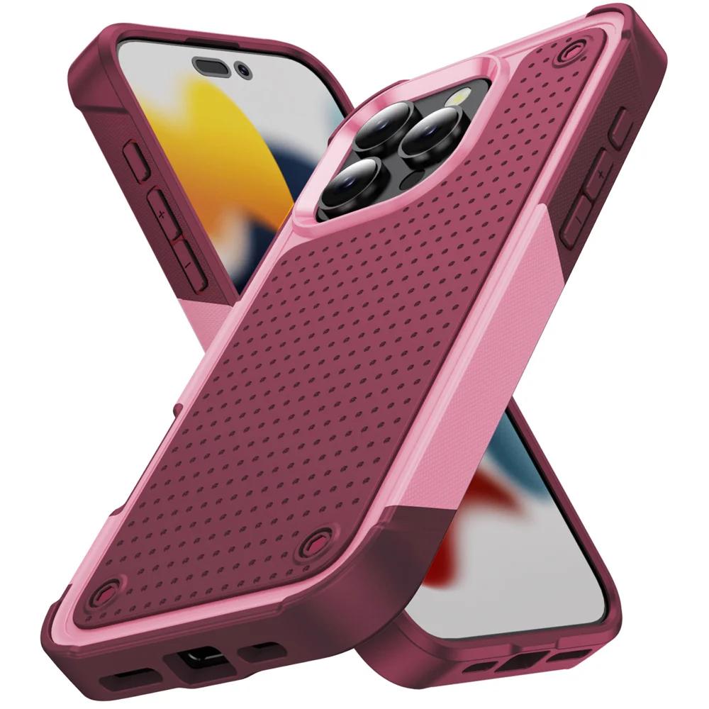 

Броньований чохол військового класу для iPhone 16 15 14 Plus 13 12 11 Pro MaxXR XS Max Ударостійкий чохол-бампер For iPhone 16 plus