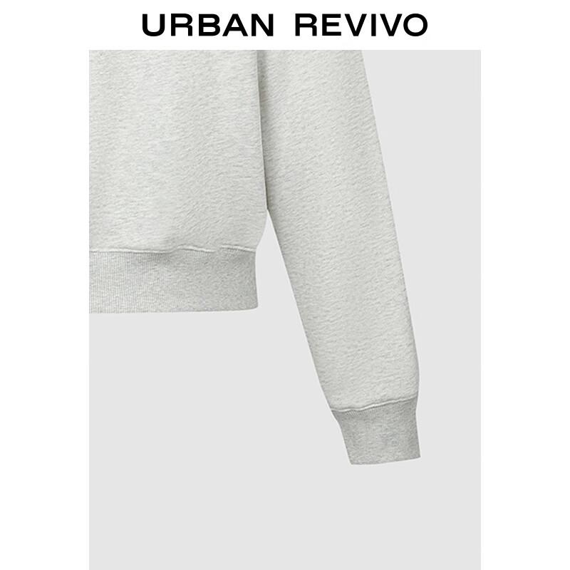 UR Women's Contrast Collar Pet Print Sweatshirt