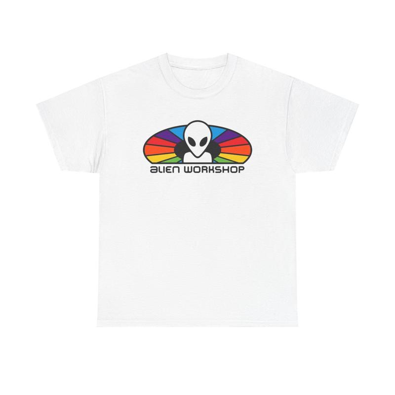 Camiseta Alien Workshop Vintage Skateboards Retro Algodón Pesado