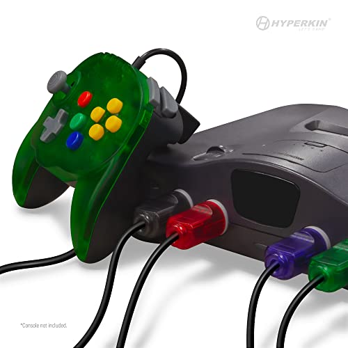 Hyperkin N64® Wired Controller Original Port Fleet Admiral Hyperkin Fleet Admiral N64 Wired Controller Green