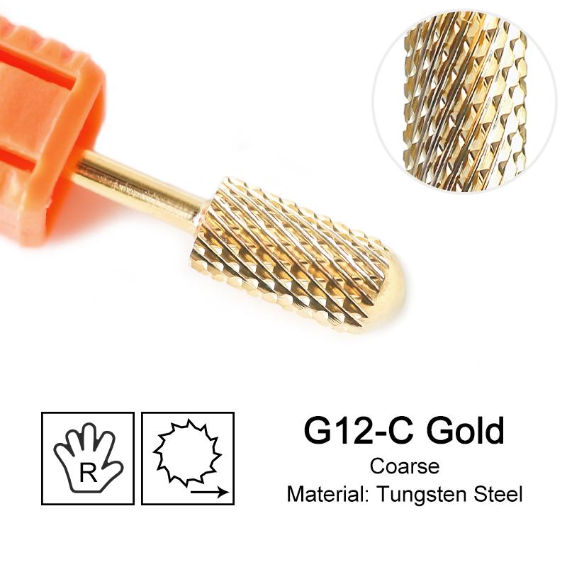 Tungsten Carbide Milling Cutter Nail Drill Bits For Electric Manicure Machine Pedicure Gold Silver Nails Files Accessories