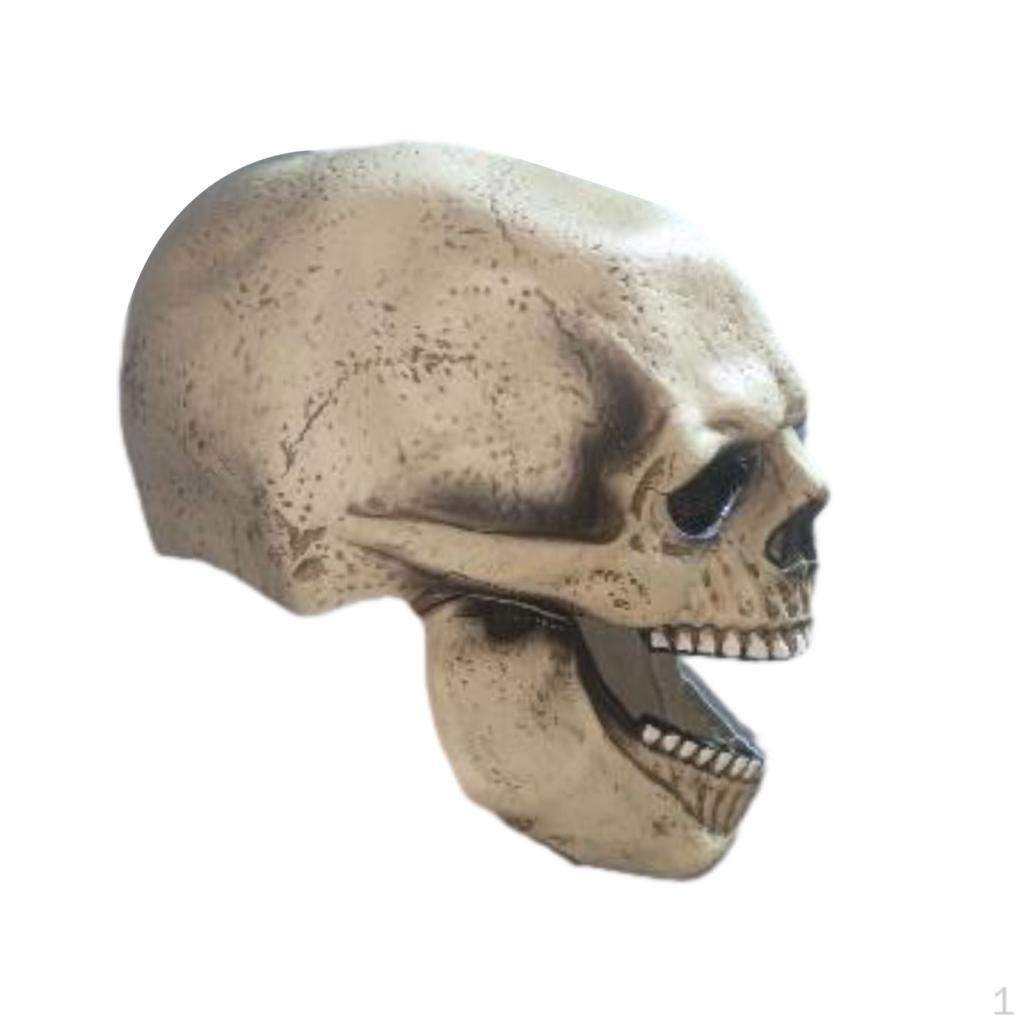 Halloween Horror Skull Helmet Movable Jaw Latex Party Costume Decoration