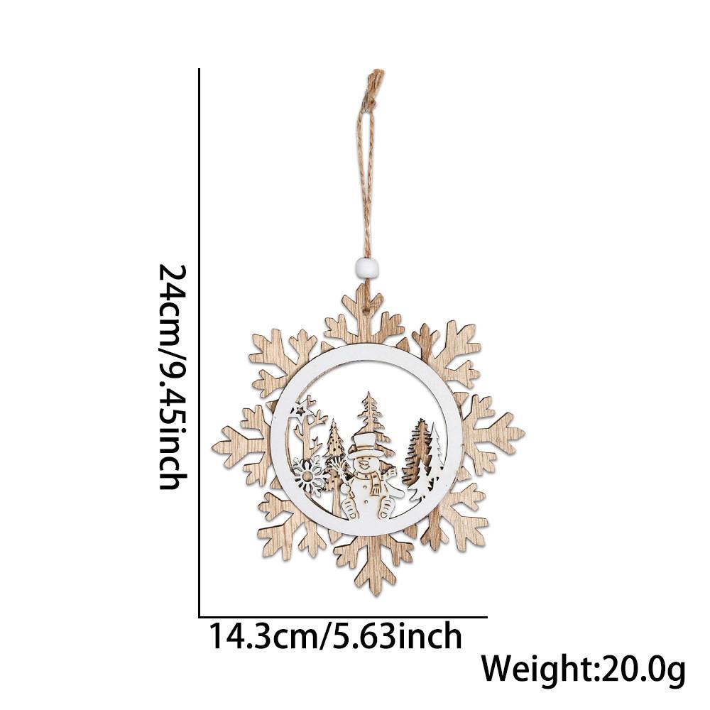 Wooden Christmas Artistic Ornaments Featuring Charming Reindeer Snowflakes And Characters Gingerbread