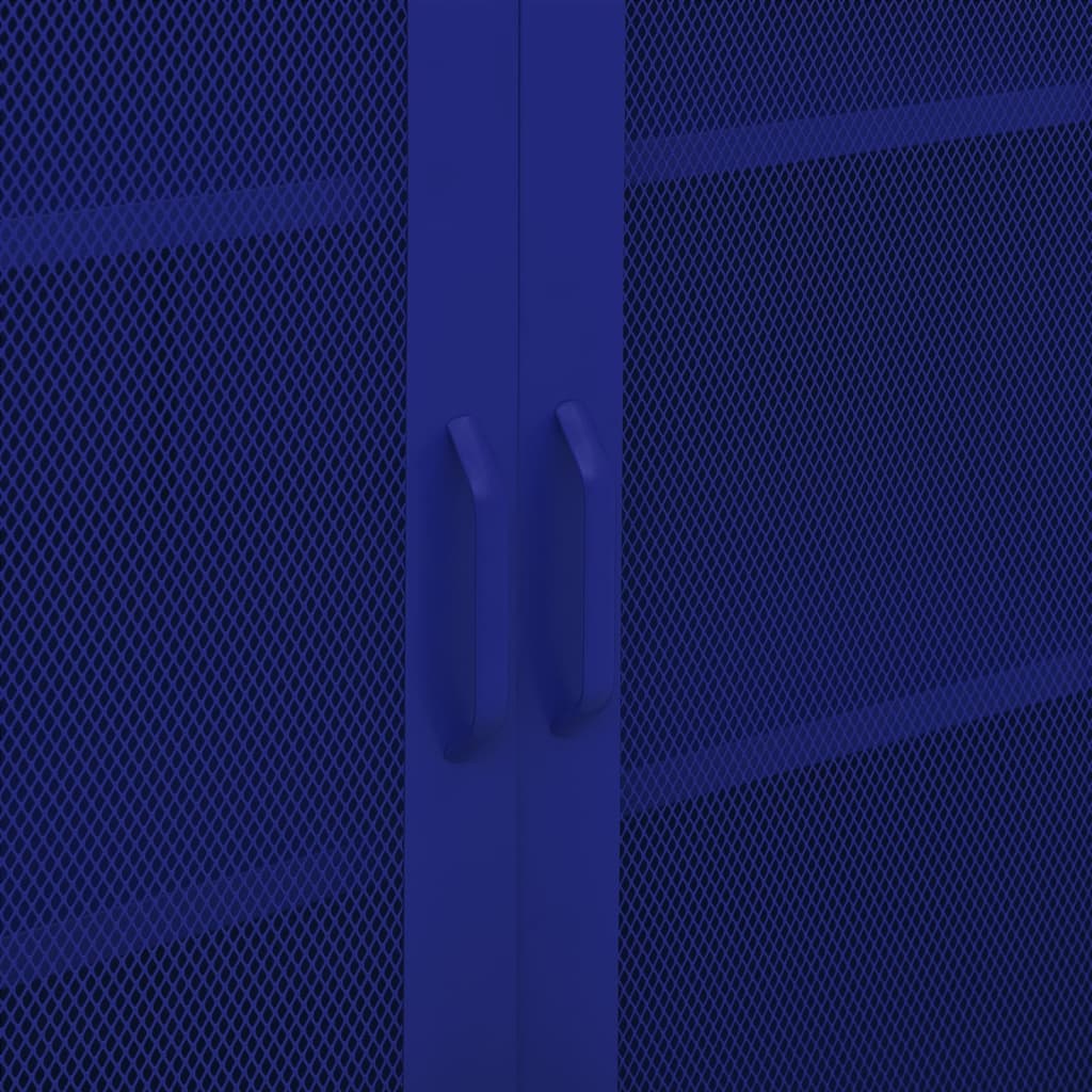 Storage Cabinet Navy Blue 80 x 35 x 101.5 cm Steel