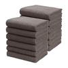 Bath Towel Large Esthetic Towel Commercial Use 100% Cotton Thin 70 X 140cm 844 Momme Set of 12 Gray Esthetics Salon Quick Drying Instant Absorption