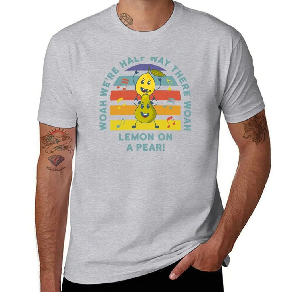 Lemon On A Pear, Funny Meme Foodie Lyric T-Shirt customs blue archive vintage t shirts vintage men clothings