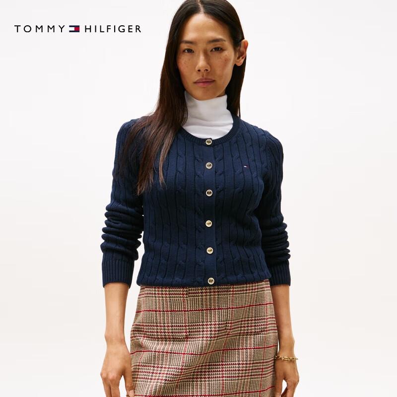 Tommy Hilfiger Women's Cable Knit Pure Cotton Sweaters & Cardigans