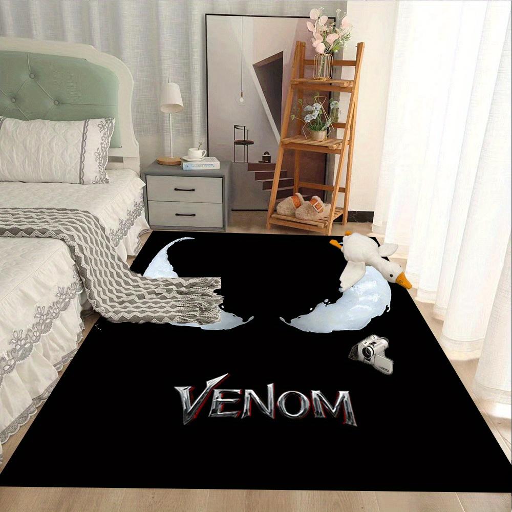 1pz Tappeto Area Tappeto Venom, Camera da Letto e Sala Giochi Durevole, Resistente alle Macchie e Facile da Pulire, Soggiorno