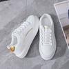 Mode NEU Frühling Herbst Luxus Lässig Leder Weiße Sneaker Mädchen Damen Flache Plateau Schuhe Designer Mode Laufschuhe für Frauen