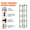 5 Tiers Water Jug Holder Single Row Water Bottle Rack for 5 Bottles Black