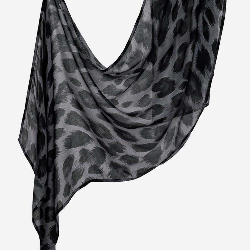 Ins Style Printed Thin Gauze Scarf Personalized All-match Sunscreen Large Shawl Long Women's Headscarf