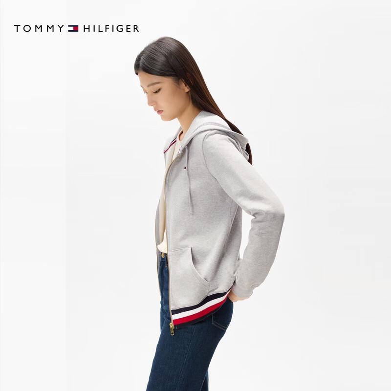 Tommy Hilfiger Women's Striped Color-block Hooded Zip Sweatshirt
