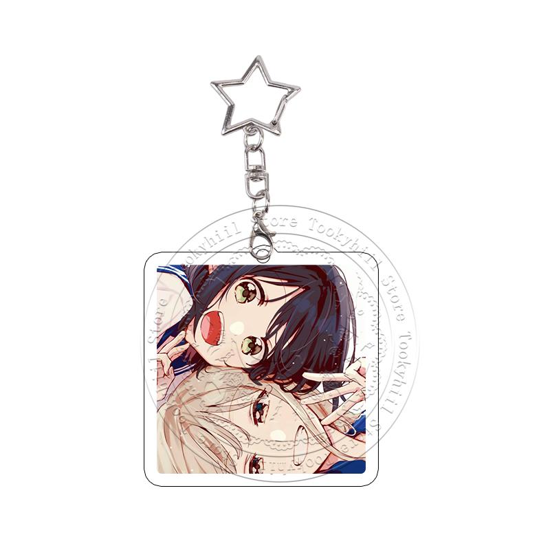 10Pcs Senpai Is An Otokonoko Anime Acrylic Keychains Decoration Keyring Cute Character Keyrings Pendant Decor Gift for Fans