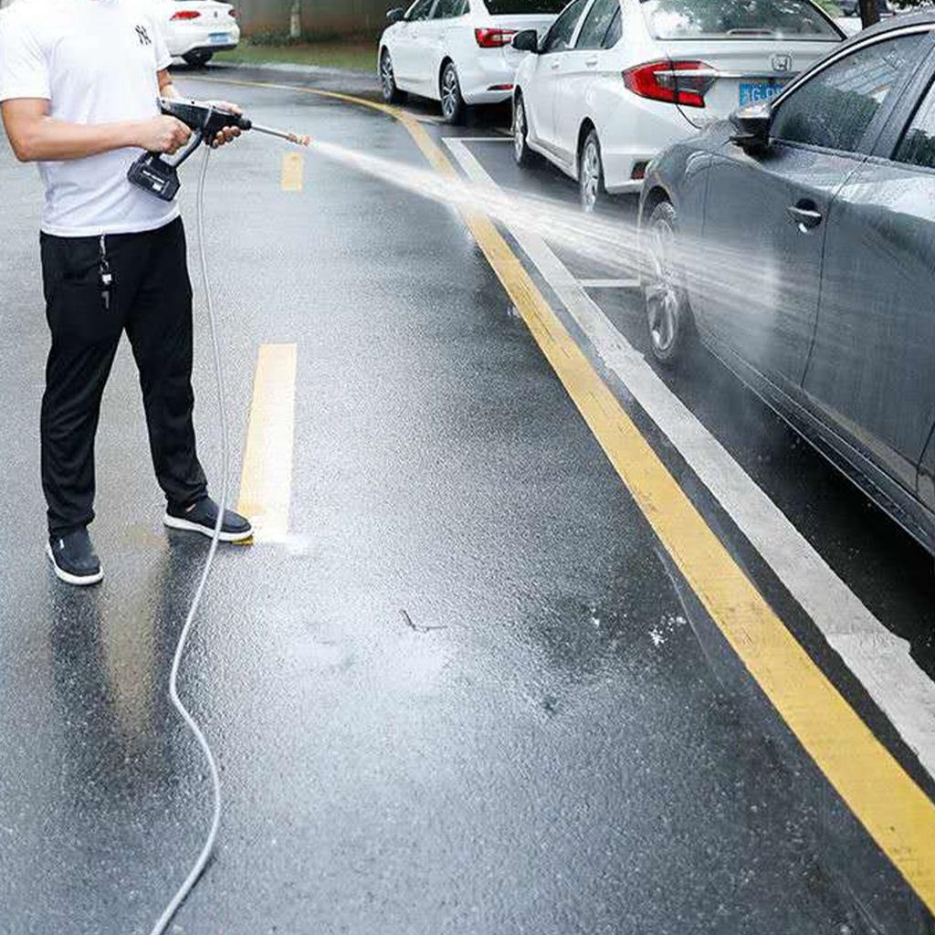 12/24V Cordless High Pressure Car Washer Gun Handheld Auto Spray Powerful Washer Machine Garden Water Jet Nozzle Water