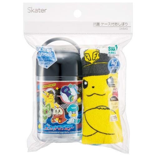 Skater Antibacterial Wet Towel Set with Case Wet Towel Pokemon 24 Made In Japan 32 X 30.5 Cm OA5AG-A
