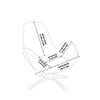 1Pz Coprisedia in Velluto Elasticizzato All-Inclusive Coprisedia per Sedia da Ufficio Curva per Sedia a Braccioli da Tempo Libero Relax per Hotel Casa Festa