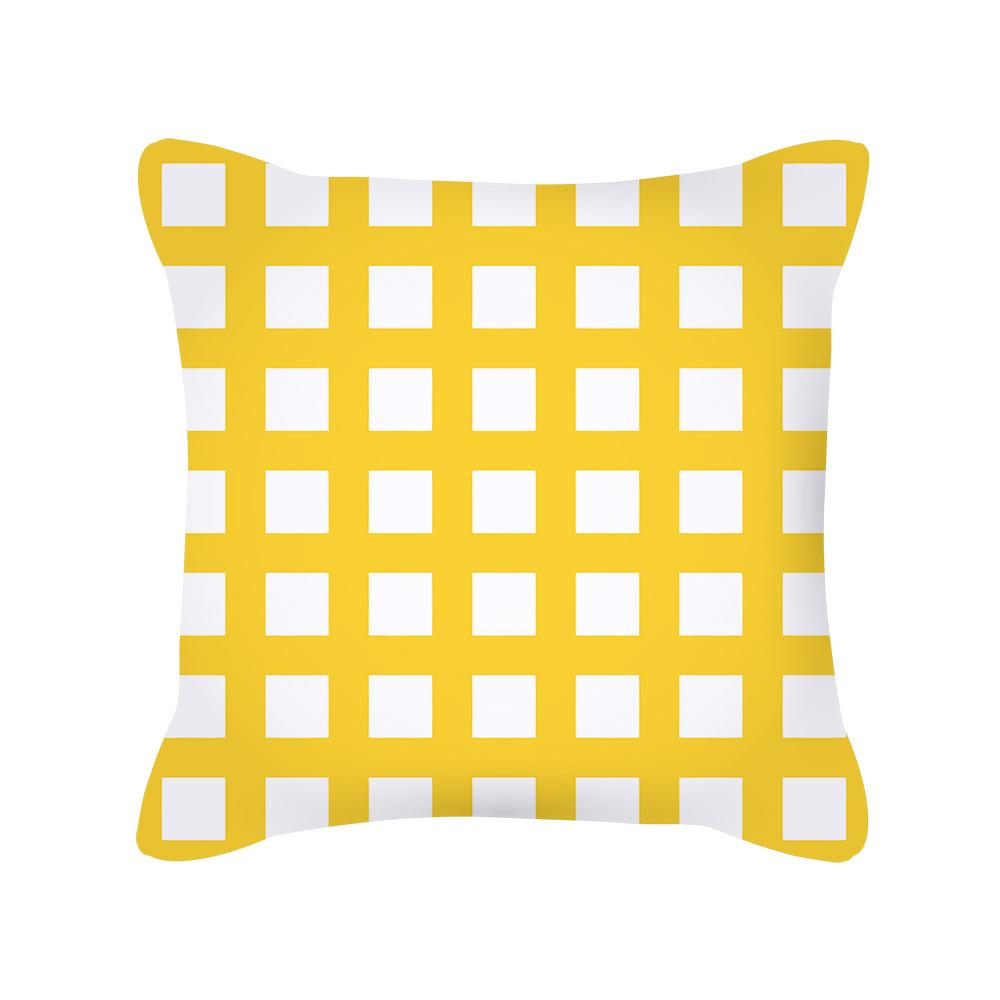 Modern Simple Geometric Pillow Nordic Style Peach Skin Bedside Cushion Cover Waist Pillow Cover New Home
