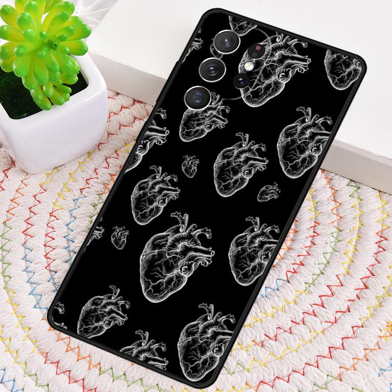 Medical Human Organs Heart Art Silicone Phone Case For Samsung Galaxy Note 10 Pro S26 S25 S24 S23 S22 S21 Plus Ultra Capa Cover