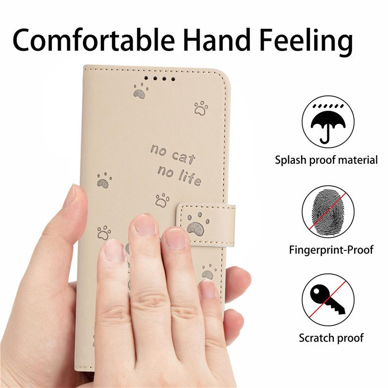 Etui For Samsung XCover 7 3D Cat Pattern Wallet Case Samsung Galaxy XCover6 Pro 5 4S M35 M55 M15 C55 M14 M54 Leather Phone Funda