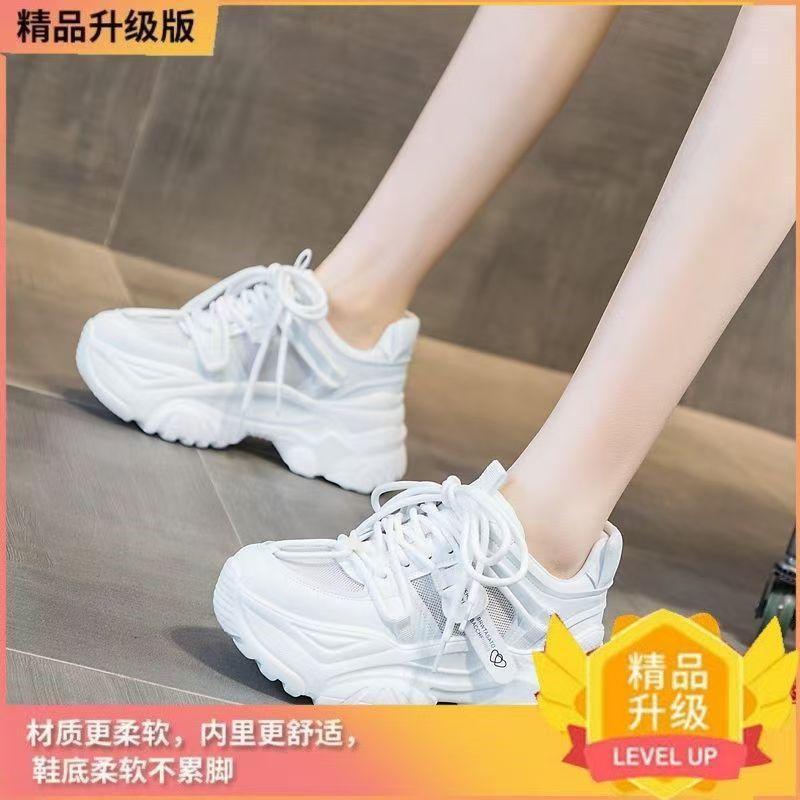 New 2025 Summer Mesh Breathable, Light and Comfortable Dad Shoes On New Inner Height Increase Small Exclusive Sports Shoes