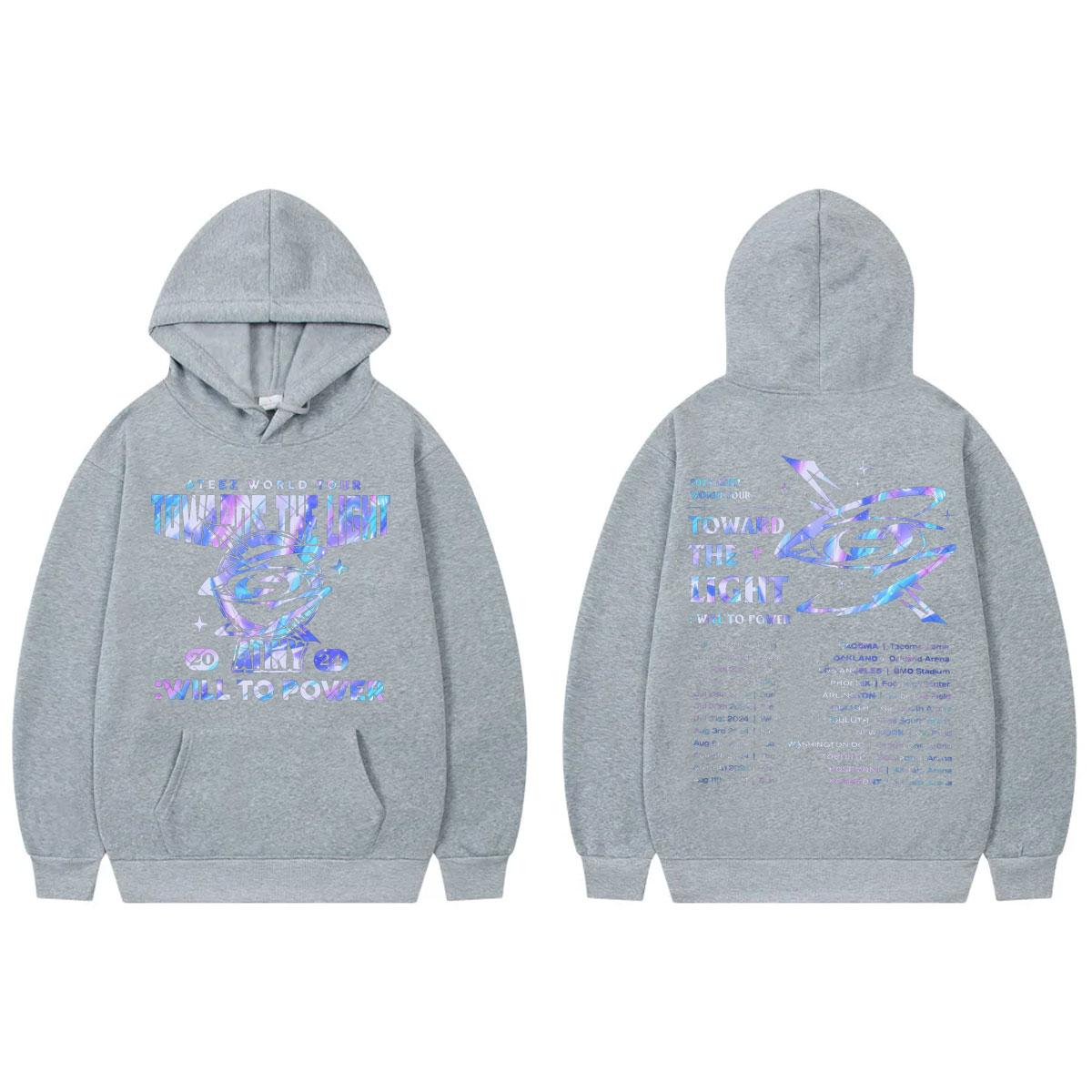 

Kpop Ateez World Tour Hoodie Women Vintage Oversized Fleece Hooded Sweatshirts Fans Unisex Fashion Casual Long Sleeve Pullovers 3XL