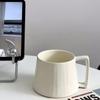 400ML Ceramic Coffee Cup Retro Style Cappuccino Latte Espresso Cups Breakfast Milk Cup with Spoon Office Home Water Cup Gift