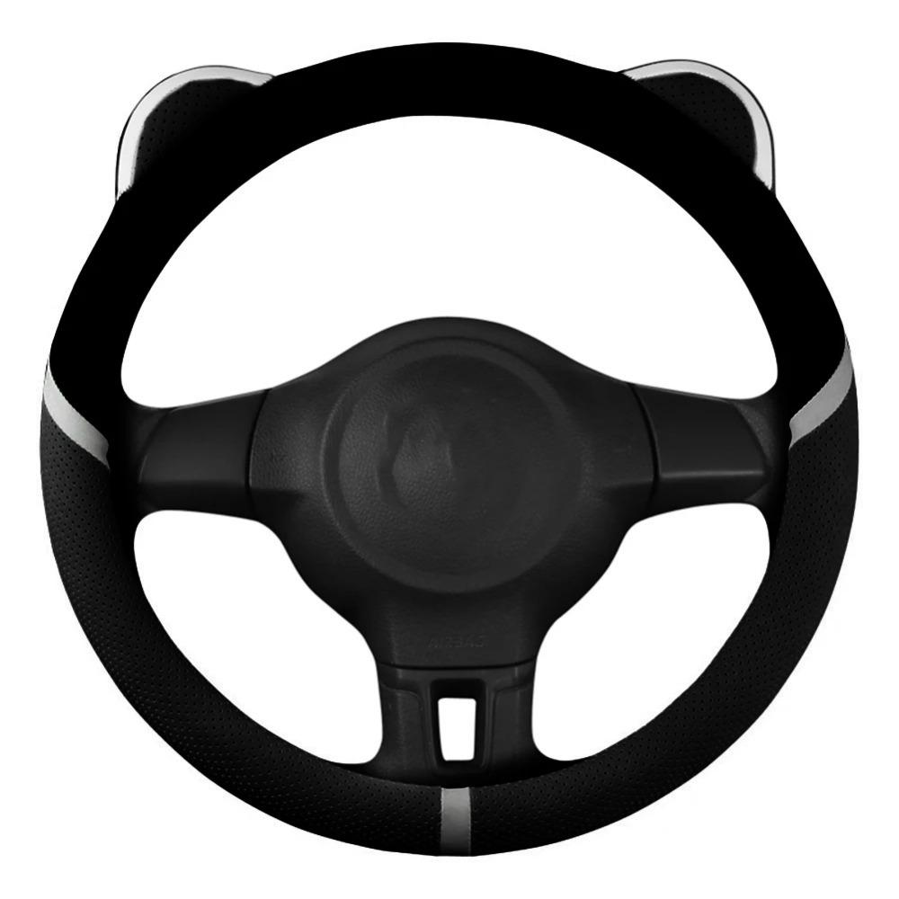 Breathable Car  Steering Cover Anti Slip Steering Wheel Sleeve Cute Handle Cover  Women Use