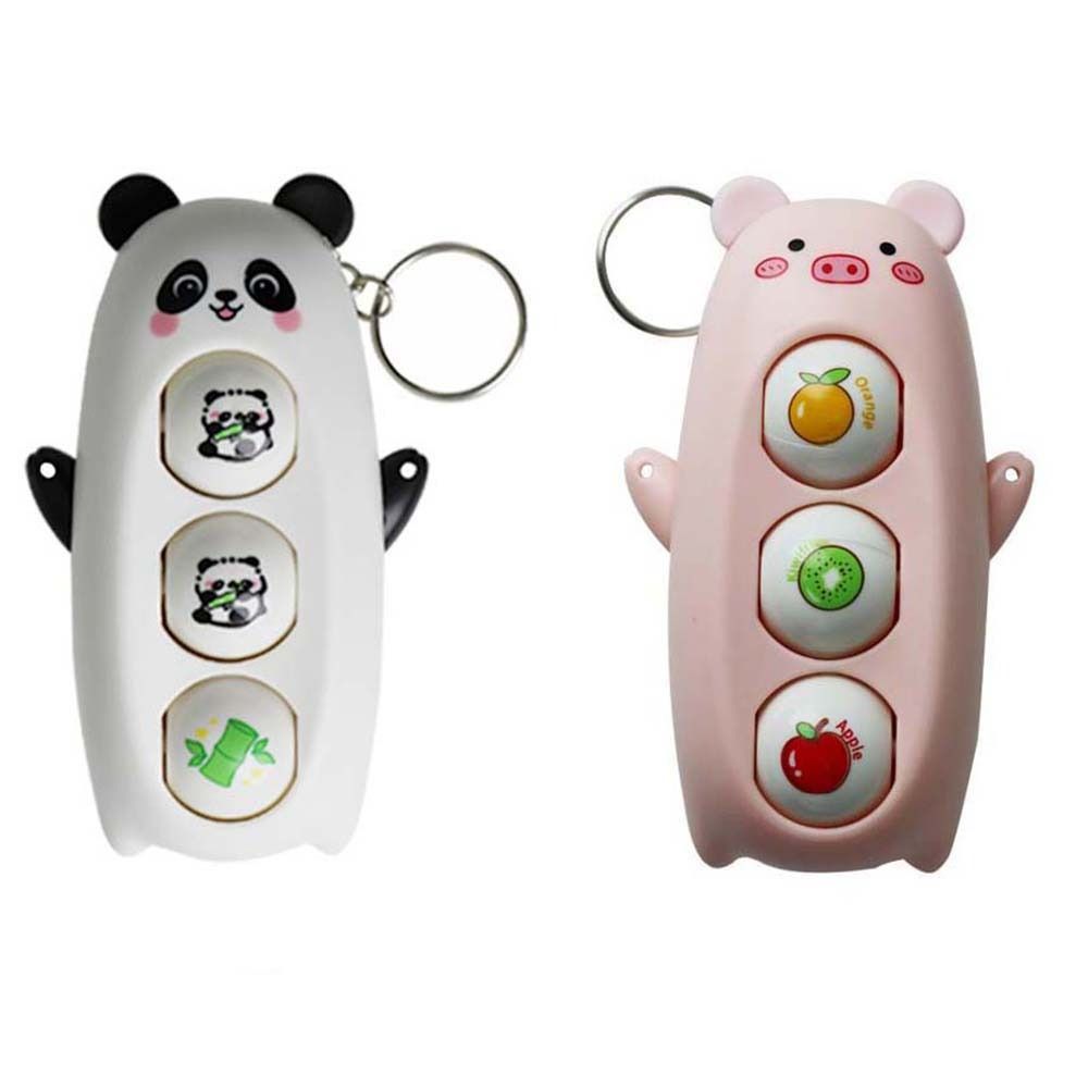 Press Decompression Toys Panda Face Changing Doll Panda Pig Cartoon Keychain  Kids Playing Supplies
