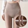 Solid Color High Waist Pantyhose Abdominal Thermal Pantyhose Durable Bare Leg Artifact  Autumn