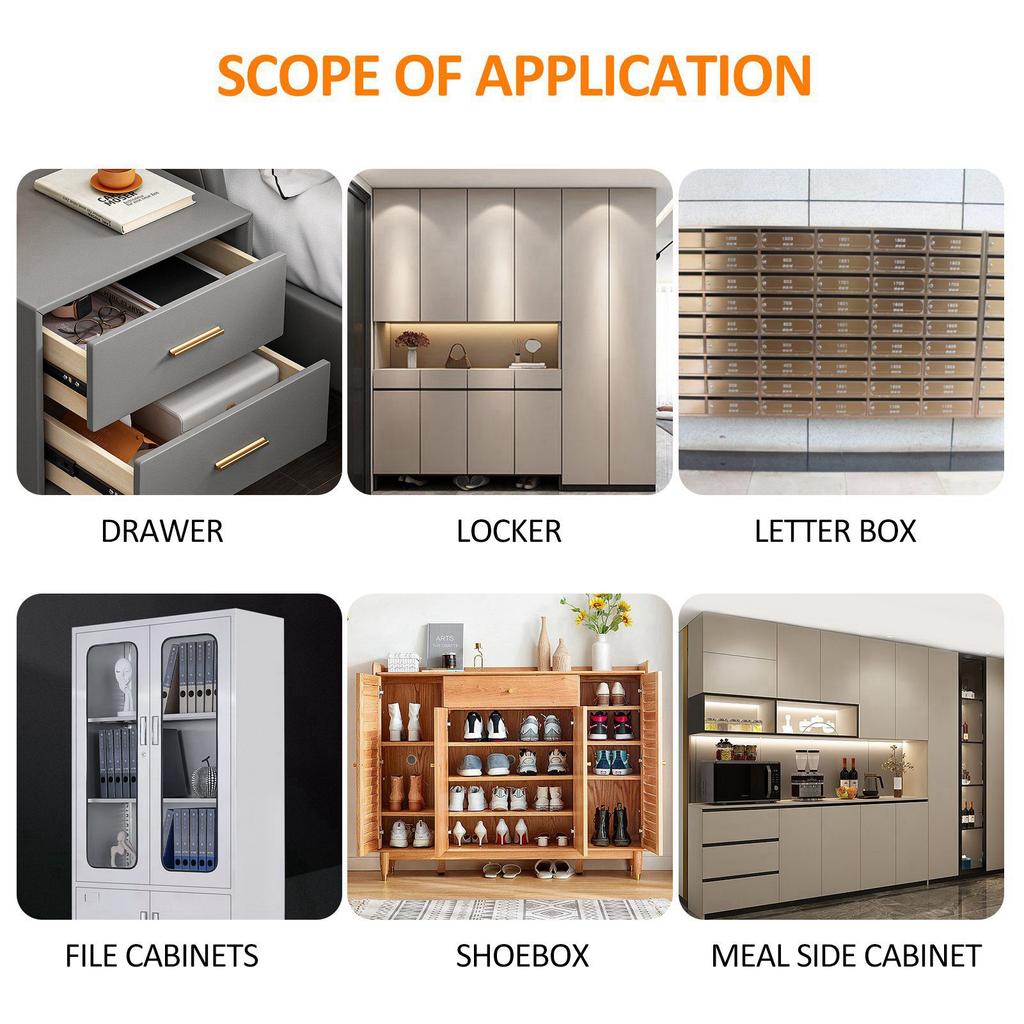 T9 Intelligent Touch Screen Combination Lock Plastic Panel Combination Lock Drawer Combination Lock Locker Lock