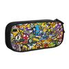 Kawaii Game Mixelss Cartoon Pencil Case for Boys Girls American Animated Television Large Storage Pen Bag Box School Accessories