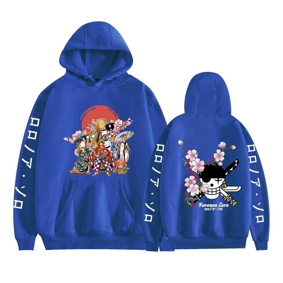 Mens Womens Hoodie ONE PIECE Anime Hoodies Streetwear Casual Cartoon Printed Hooded Pullover Sweatshirts