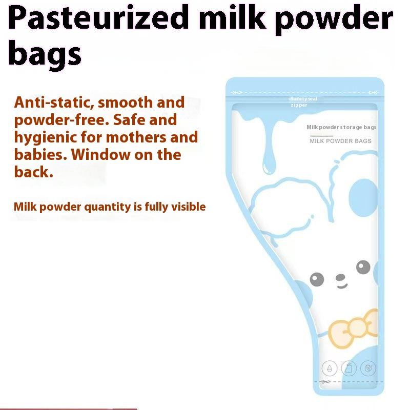 

10 шт. Портативный детский герметичный пакет для сохранения свежести на открытом воздухе, пакет для хранения молочной смеси, дорожный одноразовый пакет для хранения молока синий