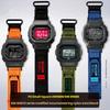 For Casio G-SHOCK DW5600 GW-M5610 GW-B5600 G-5600 GW5000 watchstrap Modified Outdoor Woven Nylon Canvas Watchband men‘s bracelet