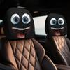 Headrest Covers For Cars 2 Pieces Breathable Big Eyes Car Headrest Protector Elastic Head Rest Covers Decoration For Auto