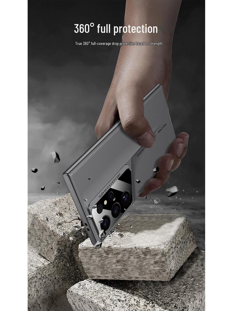 Samsung S25 Ultra-Thin Blade Warrior Matte Anti-Drop Hard Shell Phone Case